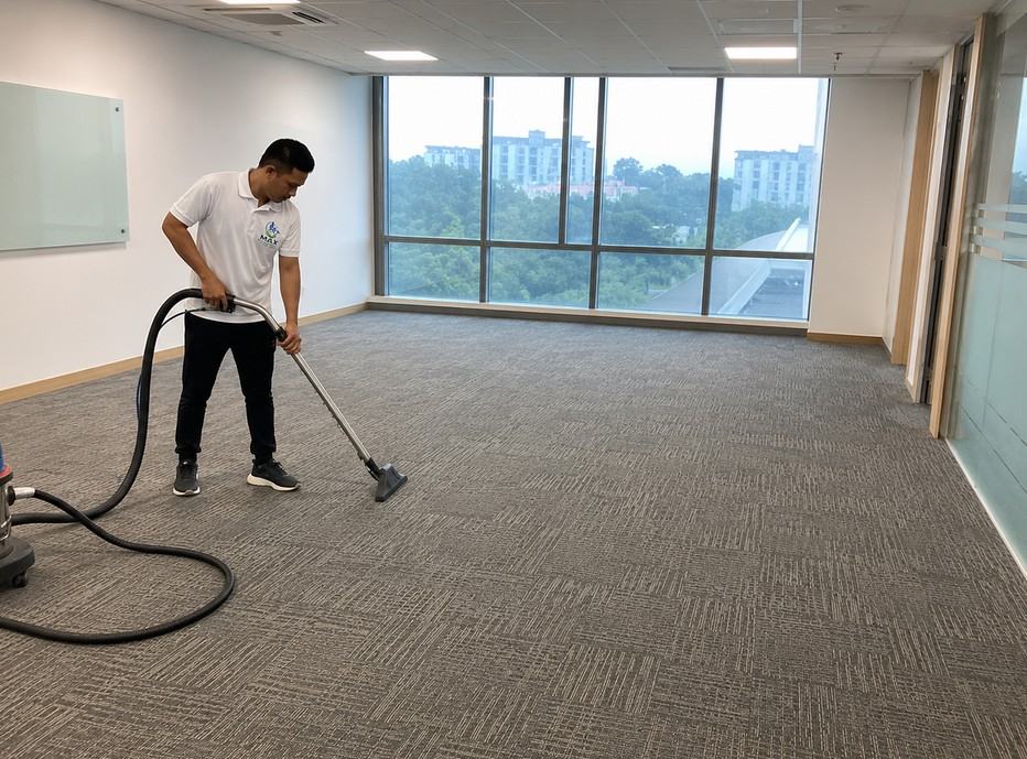 Carpet Cleaning Johor Bahru — extraction wand at work on a residential carpet