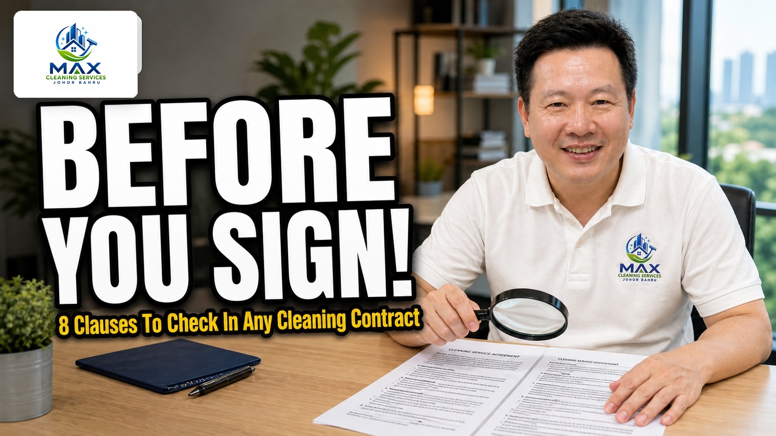 Cleaning contract checklist for Johor Bahru households and businesses